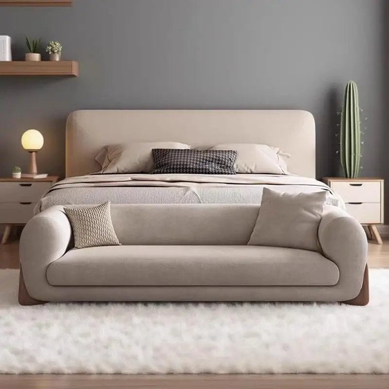 

French light luxury bedroom bedside stool bed bed high-end bedside stool B & B hotel rest bench bedside sofa