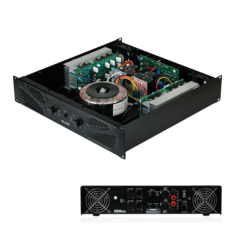 XLi Power Amplifier 2U Dual Channel Household KTV Power Amplifier High-power Audio Stage Performance Wedding Amplifier