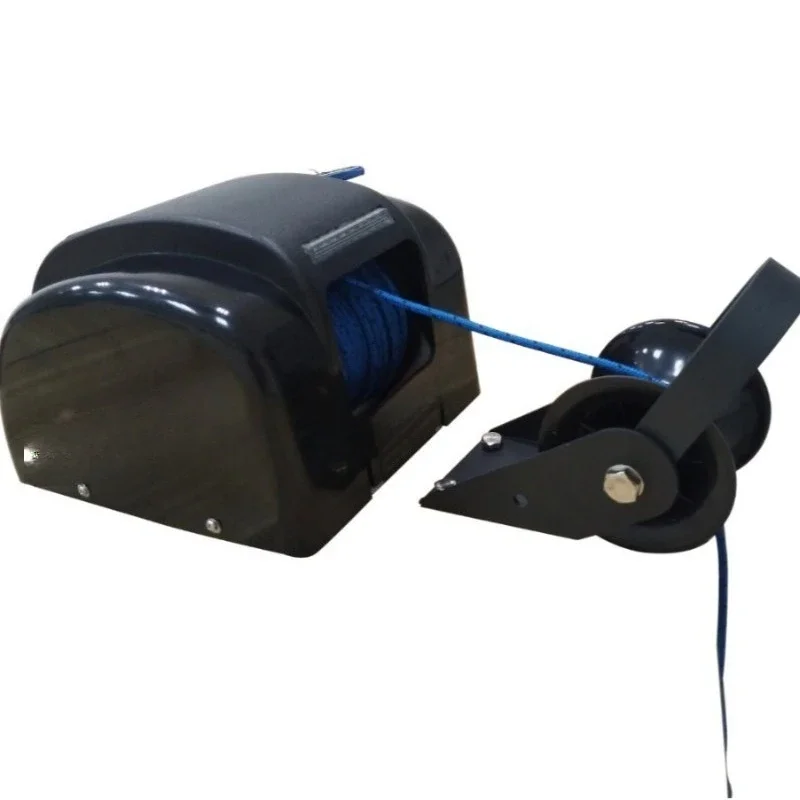 12V electric windlass winch is suitable for fresh water automatic anchoring, anchor weight 21 kg, yacht ship