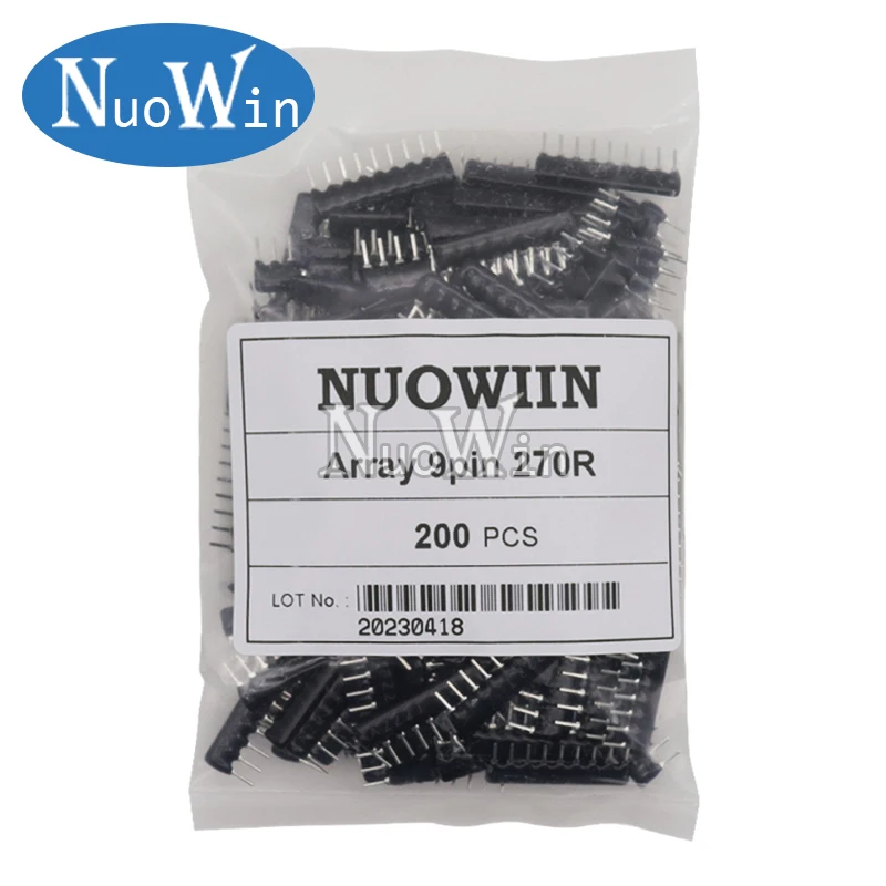 200pcs/Lot 10PIN 9PIN 8PIN 7PIN 6PIN 5PIN 4PIN exclusion Network Resistor array DIP 100 220 470 1K 1.5K 2.2K 4.7K 10K 100K ohm