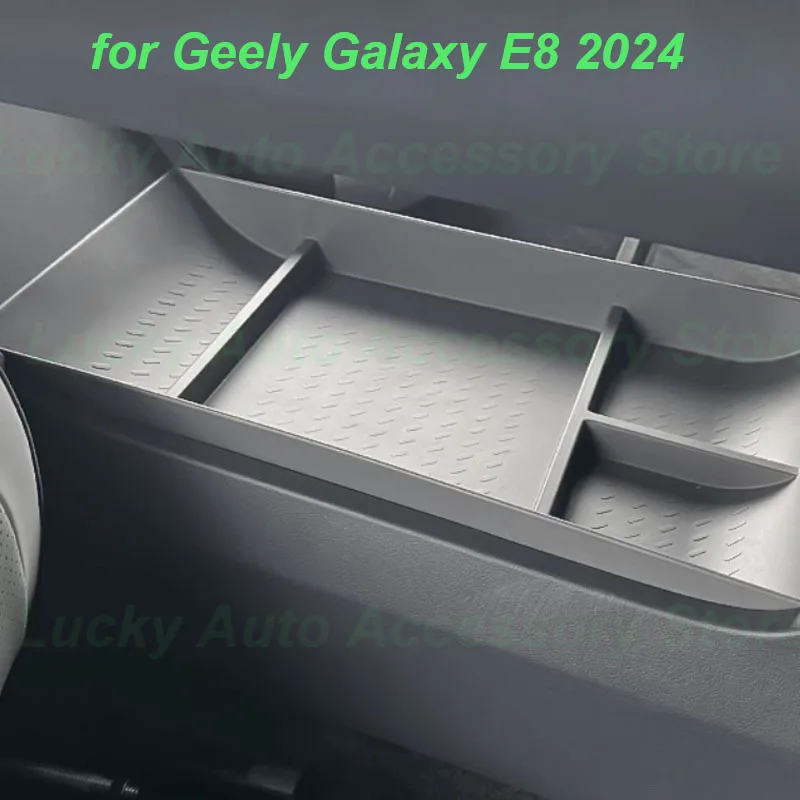 

Car Under Center Console Storage Box for Geely Galaxy E8 2024 Under Armrest TPE Storage Box Stowing Tidying Interior Accessories