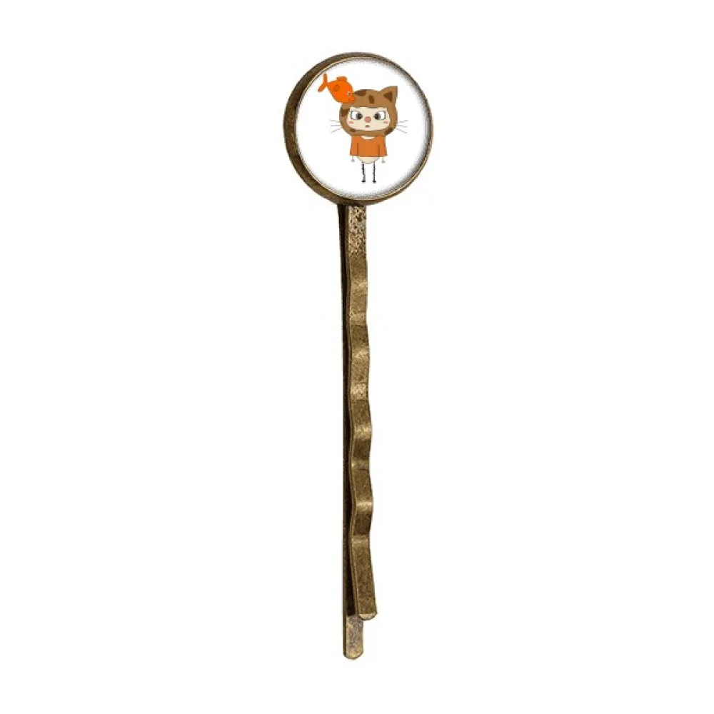 

Animal Cat Nature Fish Naughty UU Retro Metal Hair Bobby Pin Headwear