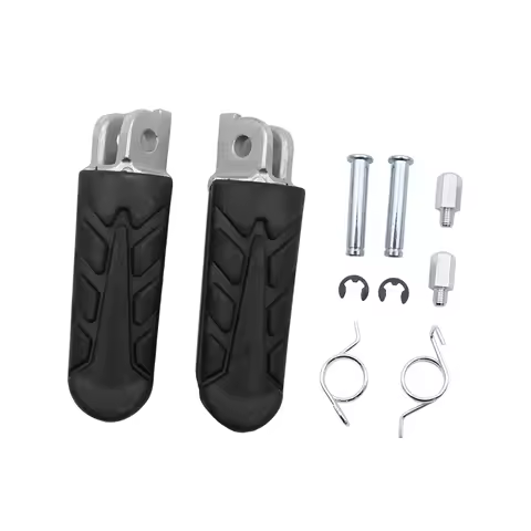 1 Pair of Motorcycle Foot Pegs Easy to Install Replacing Premium Front Footrests for Honda CB 1000 CBR 900 Nt 650 VT 250