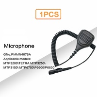 PMMN4076A Shoulder Microphone, Suitable for Walkie-Talkie, MTP3200, TETRA, MTP3250, MTP3150, MTP6750, P6600, P6620, Accessories