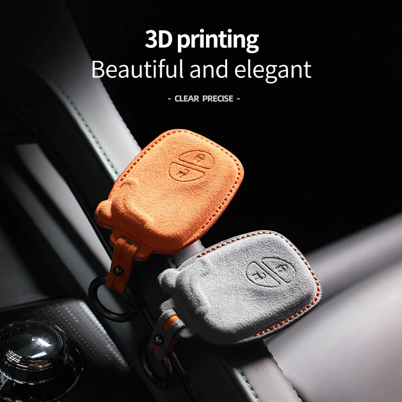 Alcantara Car Remote Key Case Cover Shell For Lexus 2011 2012 2013 2014 2015 CT200h 2 Buttons Keychain Protector Accessories