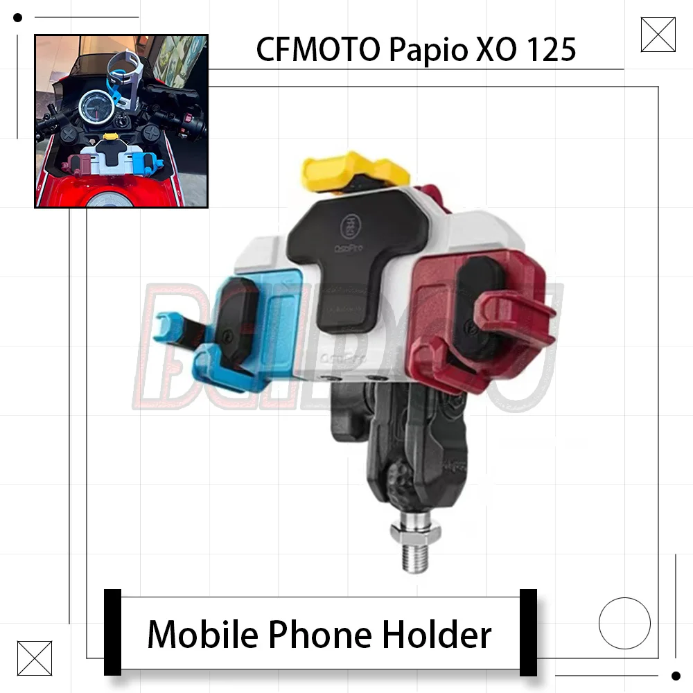 

For CFMOTO Papio XO 125 XO125 Motorcycle Shock Absorber Bracket Phone Bracket Navigation Bracket