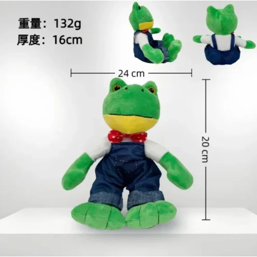 @@ New Magic Expression Plush Doll Cartoon Girl 24cm Stuffed Animal Doll Soft Long Leg Frog Gift