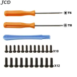 JCD Tools Kit for Xbox One X /Slim/Elite Gamepad Controller Torx T8 T6 Screwdriver With Screws Crowbar For Xbox One