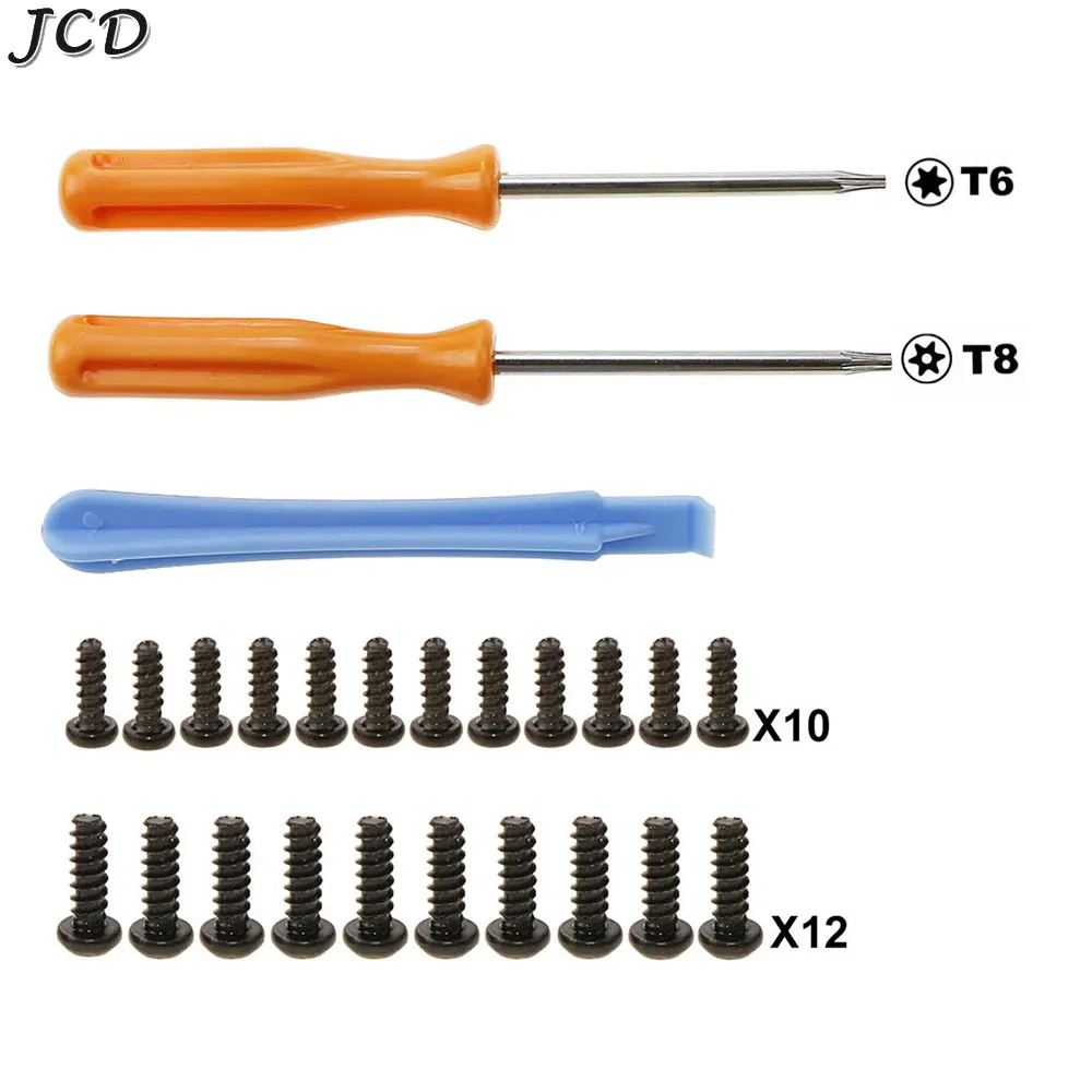 JCD Tools Kit for Xbox One X /Slim/Elite Gamepad Controller Torx T8 T6 Screwdriver With Screws Crowbar For Xbox One