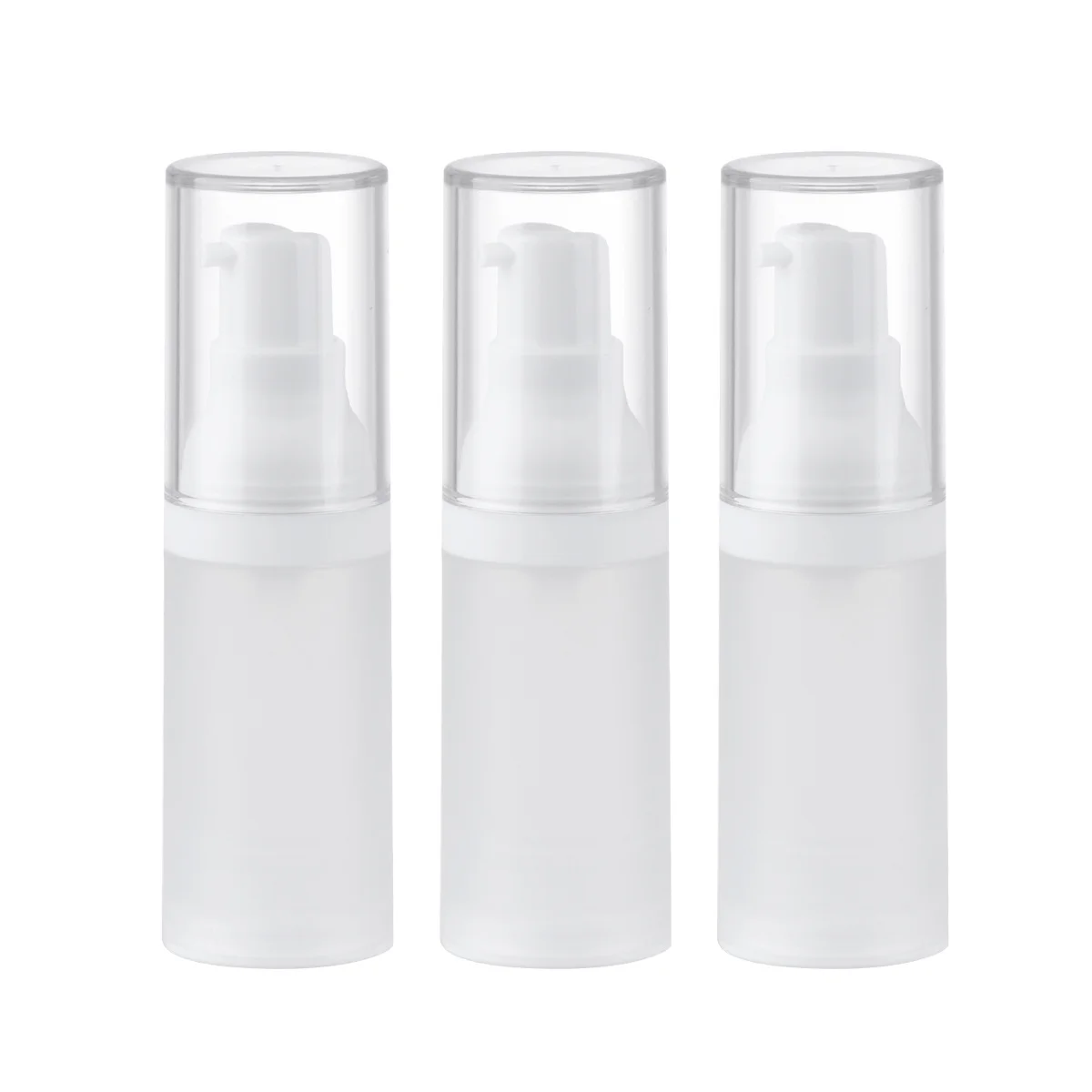 

3Pcs 20Ml Empty Storage Bottle Frosted Vacuum Pump Design Portable Bottles for Travel Makeup Emulsion