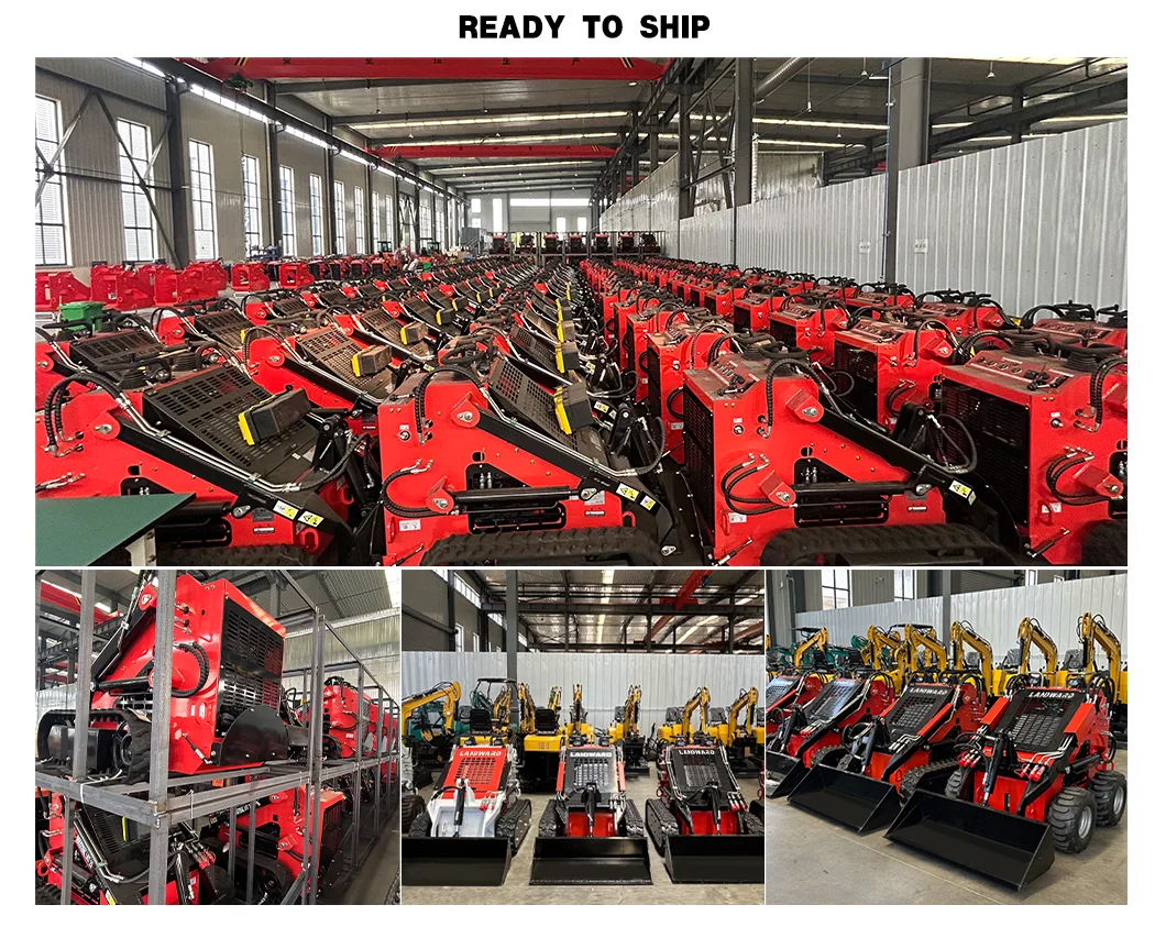 맞춤형 고효율 휠 트랙 스키드 스티어 로더 토공 기계 로더 미니 스키드 스티어 로더 공장 가격