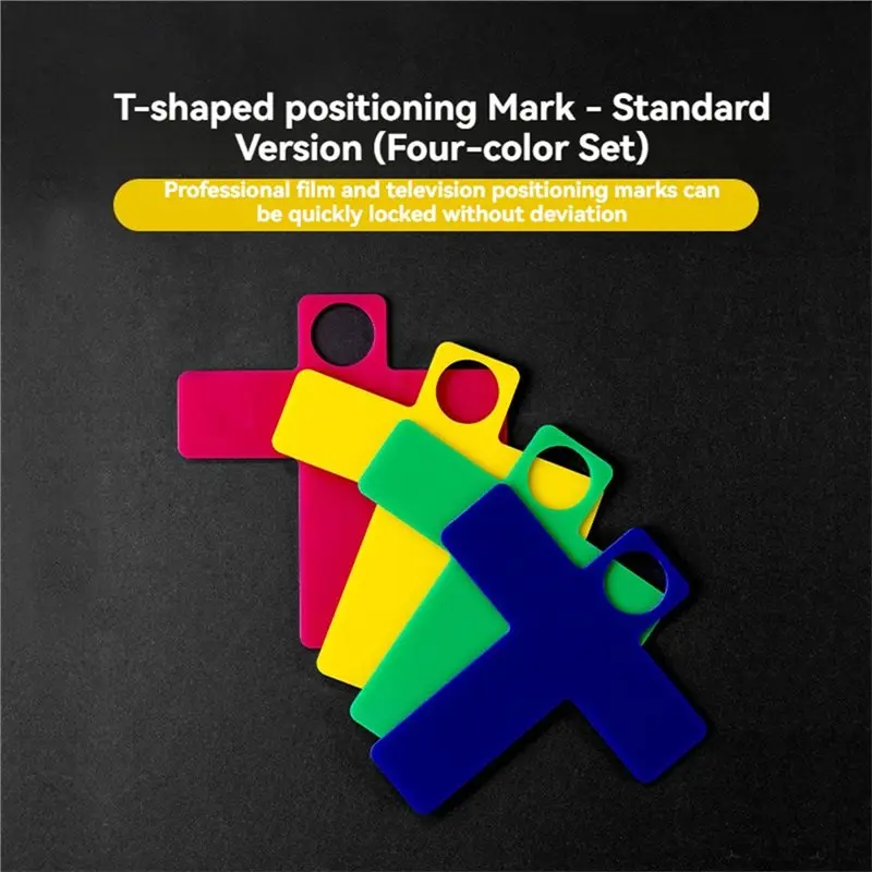 T23C Professional Film Positioning Mark 1 Set Portable 4 Color T-Type Positioner Photography Accessories