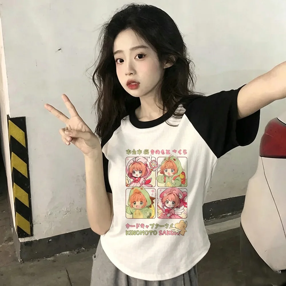 Sakura Card Captor shirt girl Psychedelic jojifuku cheap t-shirt graphic streetwear Psychedelic gothic cutecore