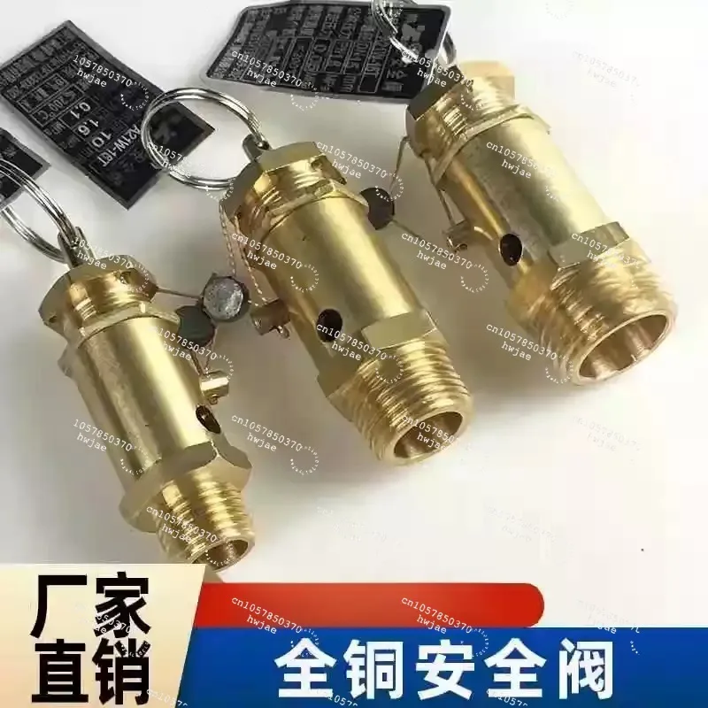 For A21W-16T Air Compressor Safety Valve 4 Points Pressure Relief Valve 3KW Steam Generator Boiler Accessories