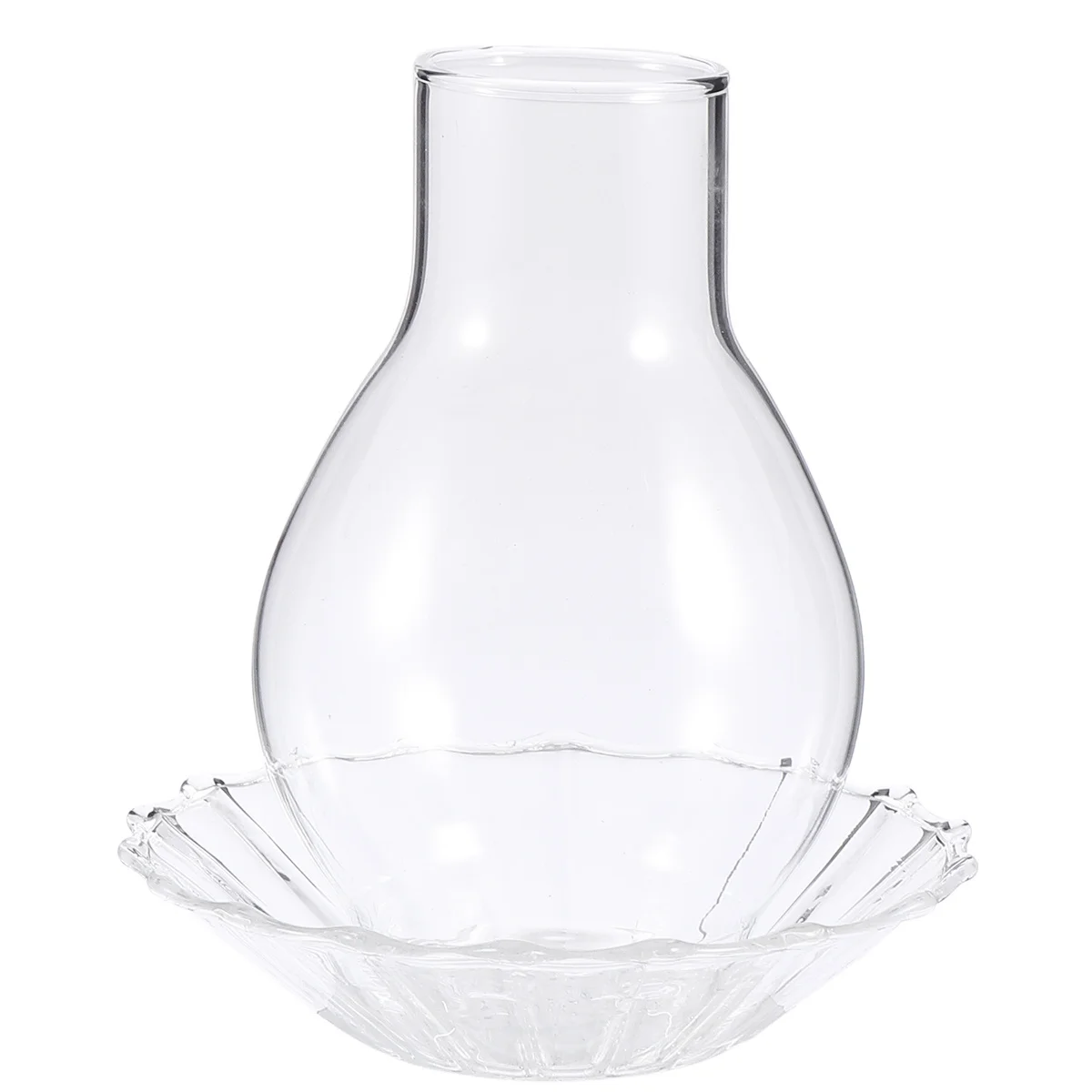 

1Pcs Wind-Proof Holder Glass Transparent Modern Simple Design for Home Decoration Living Room Bedroom Hallway Use