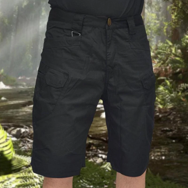 Summer Classic Jogging Outdoor Cargo Shorts Street Men Loose Camouflage Pants Pockets Waterproof Quick Dry Hiking Trousers 2024