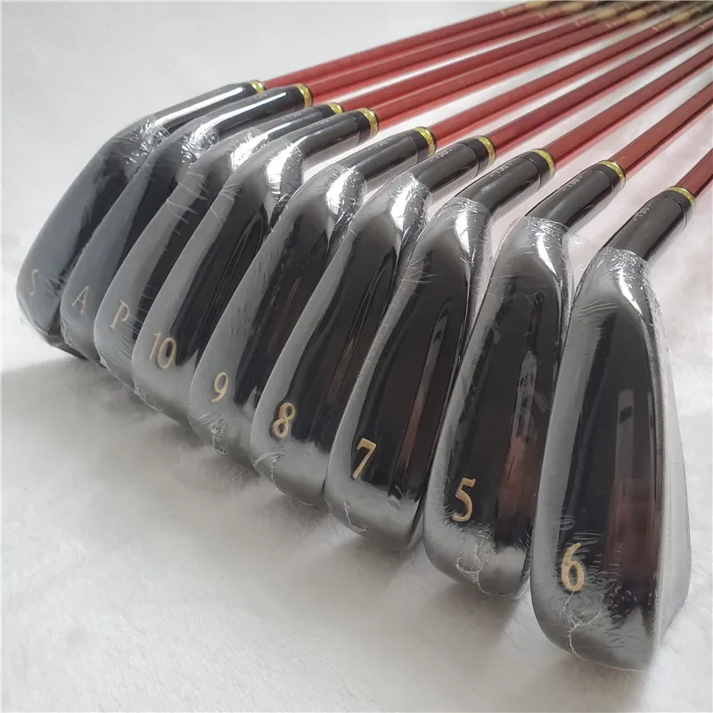 Set tongkat golf besi MJ P10 baru set lengkap p.. P.A.S / 9 buah setrika performa pantul tinggi untuk pria