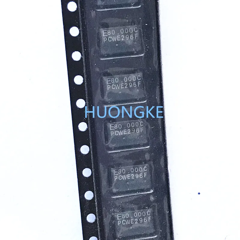 10PCS/LOT SMD crystal oscillator E80.000C 80MHZ