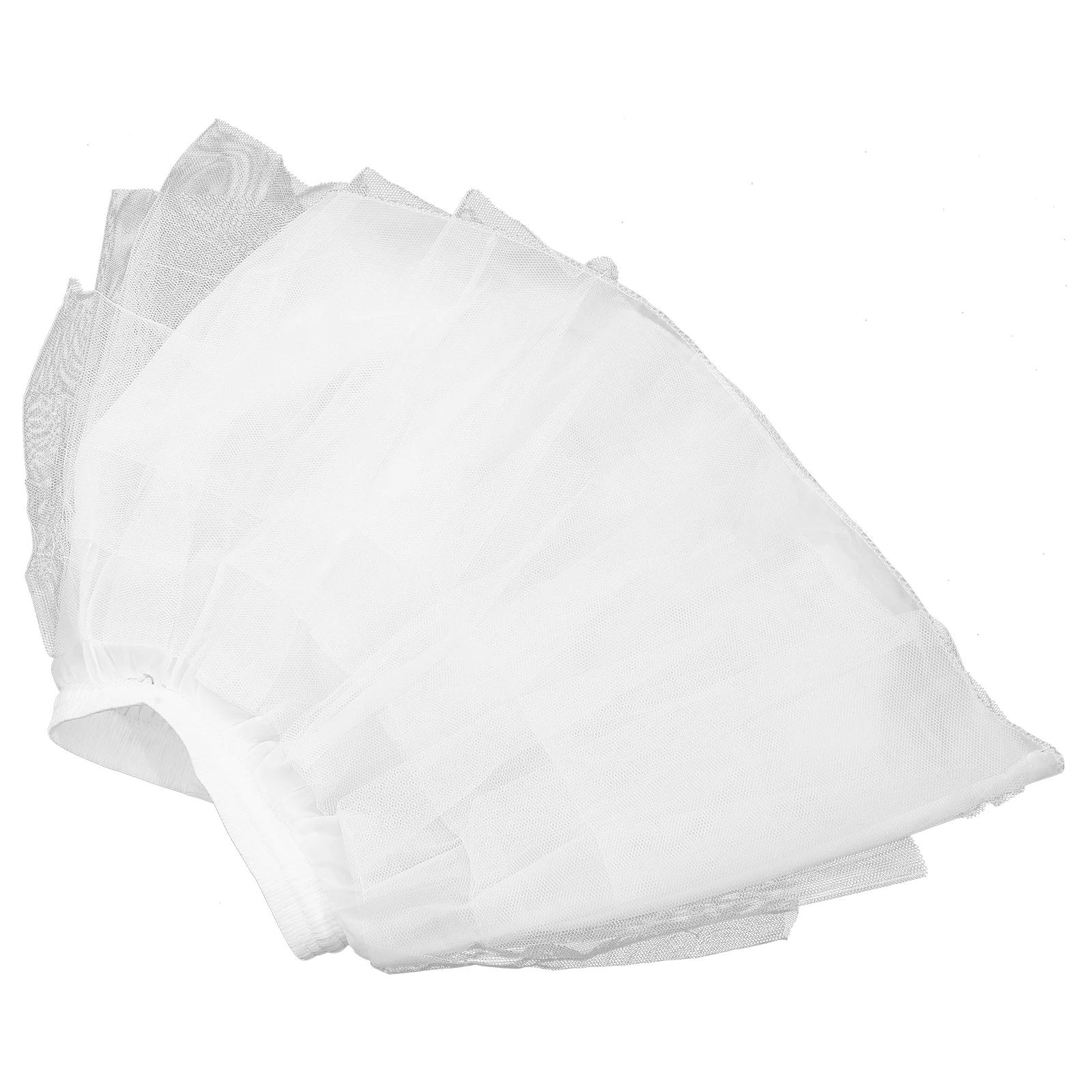 

45cm Petticoat Tutu Skirt Mesh Tulle Women Vintage Bridal Short Pannier Wedding Dress Durable Elastic Waist