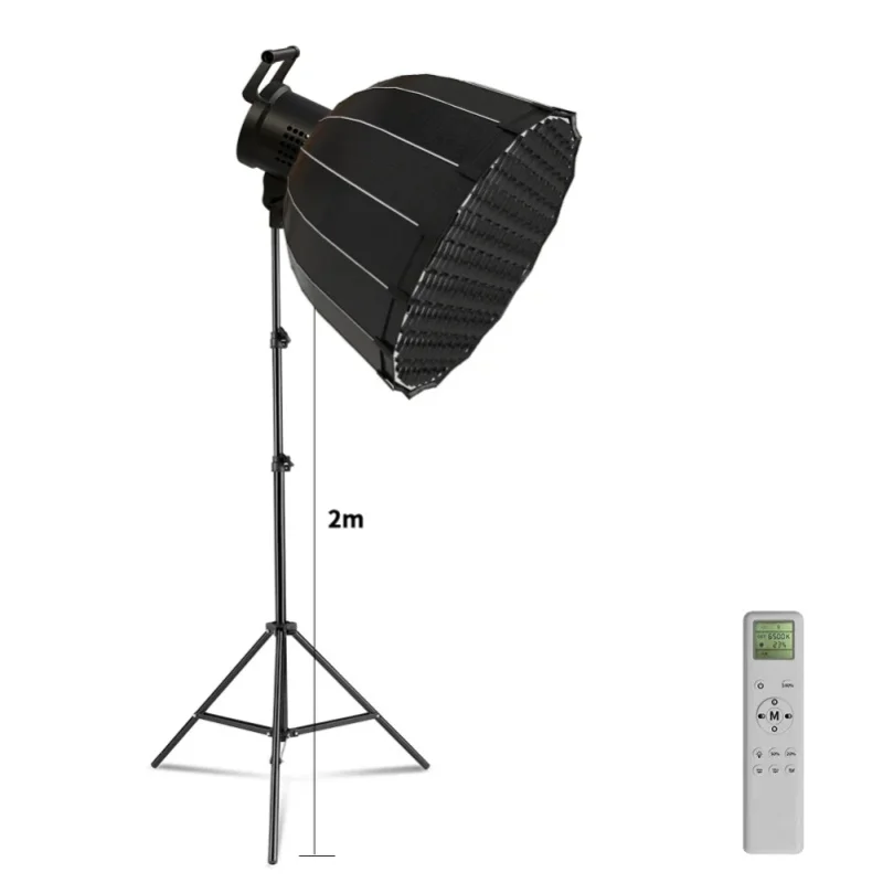 Lampa fotograficzna COB SH 135W/115W/90W, światło dzienne z korekcją barwniczą, lampa słoneczna do portretów, akcesoria do studia fotograficznego, do YouTube i transmisji na żywo. — 2