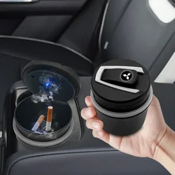 Car Ashtrays Portable Car Auto LED Light Cigarette Cigar Ash Cylinder For Mitsubishi Lancer 9 Ex Evo ASX L200 Colt Pajero Sport
