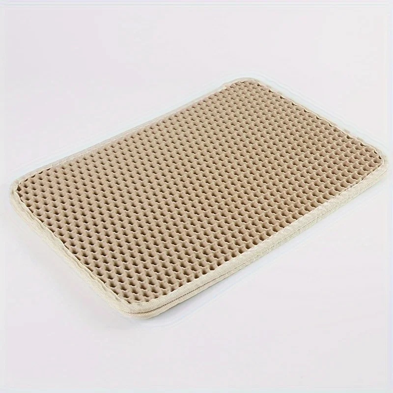 Cat litter mat double layer anti-splashing cat litter trapping mat durable Cat Scratching Pad pet cleaning Mat toilet mat