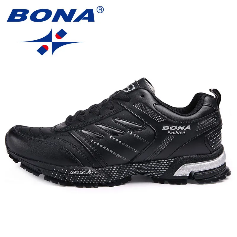 BONA New Arrival Classics Style Men Running Shoes Action Leather Men Athletic Shoes Outdoor Jogging Sneakers