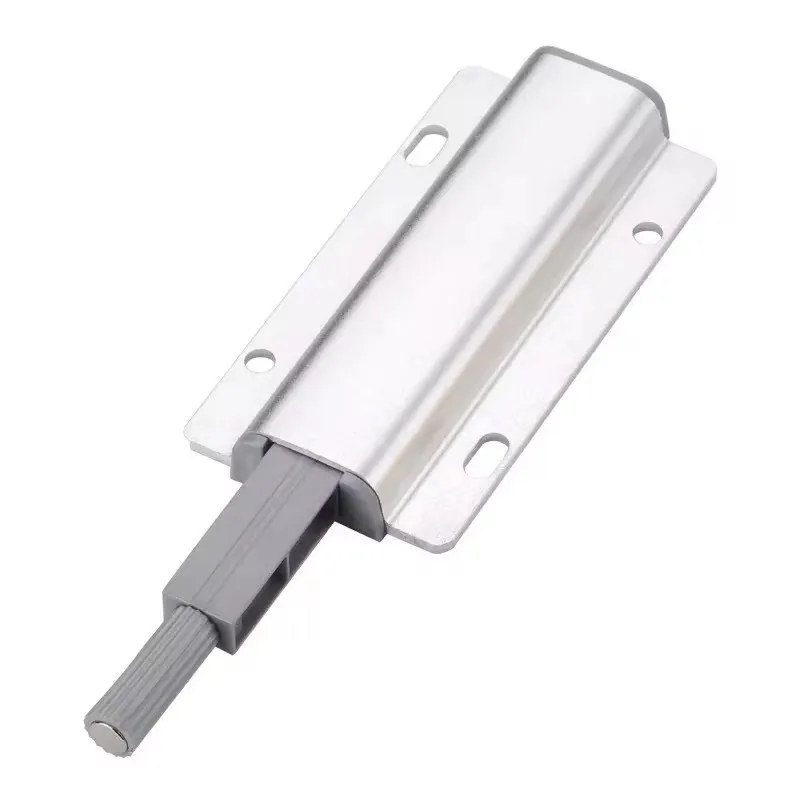 Push to Open Cabinet Catches Aluminum Alloy Door Stops Magnetic Touch Stop Kitchen Invisible Cabinet Pulls Hardware