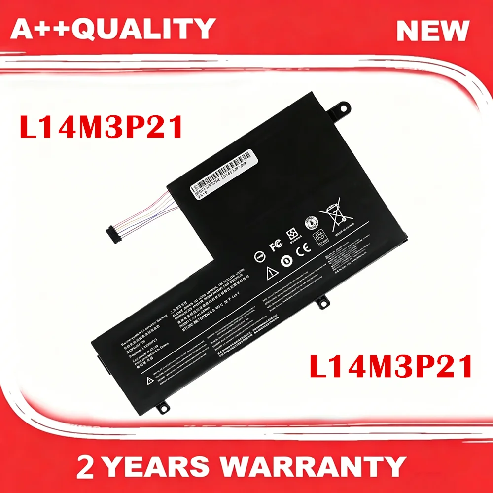 L14M3P21 L14L3P21 Laptop Battery for Lenovo Yoga 500-14ISK  510S Edge 2-1580 FLEX 3-1570
