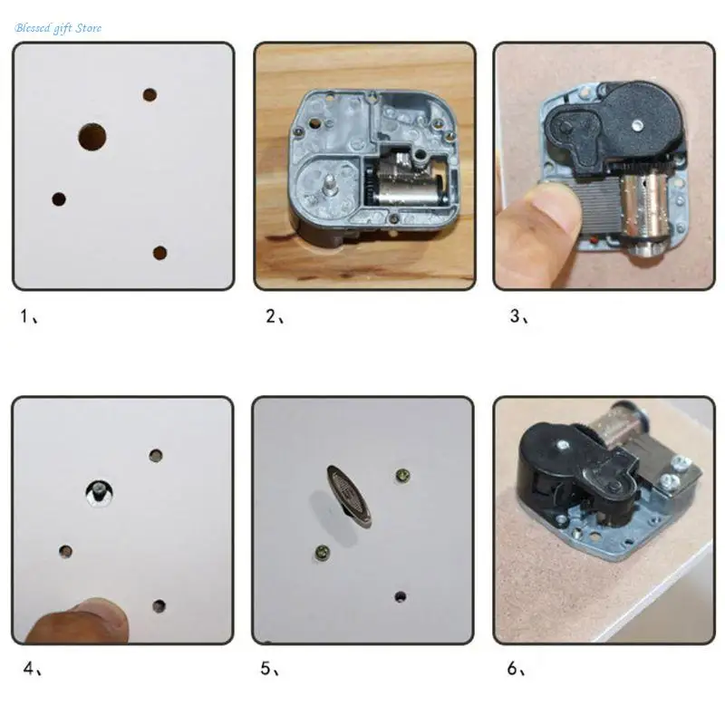 8 Tông Màu Hộp Nhạc Chuyển Động Cơ Đồng Hồ DIY Windup Xoay Âm Nhạc Lâu Đài Trên Bầu Trời Hoặc Quà Tặng Sinh Nhật