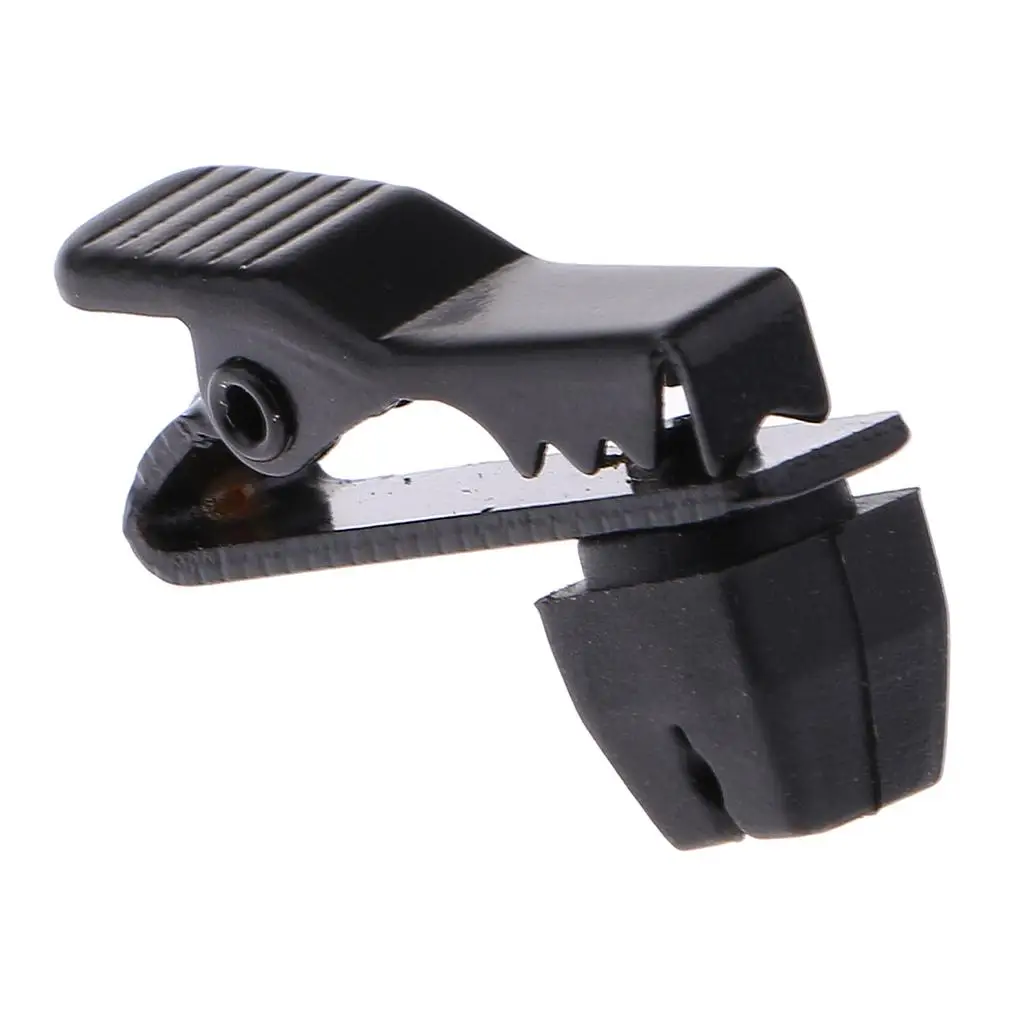 Microphone Clip 5mm Metal Tie Mic Holder Mini Collar Clamp Simple Practical Travel Tool for Stage Talks Seminars