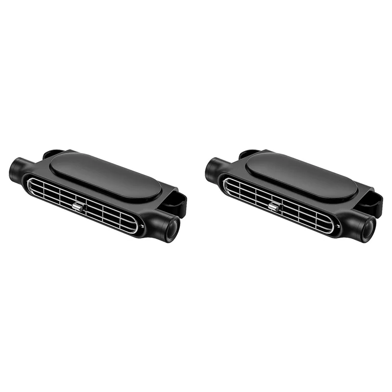 

【НОВЫЙ СПИСОК】2X электрические автомобильные вентиляторы для заднего сиденья, пассажира, портативный подголовник, автомобильный вентилятор на заднем сиденье с тремя скоростями, черный