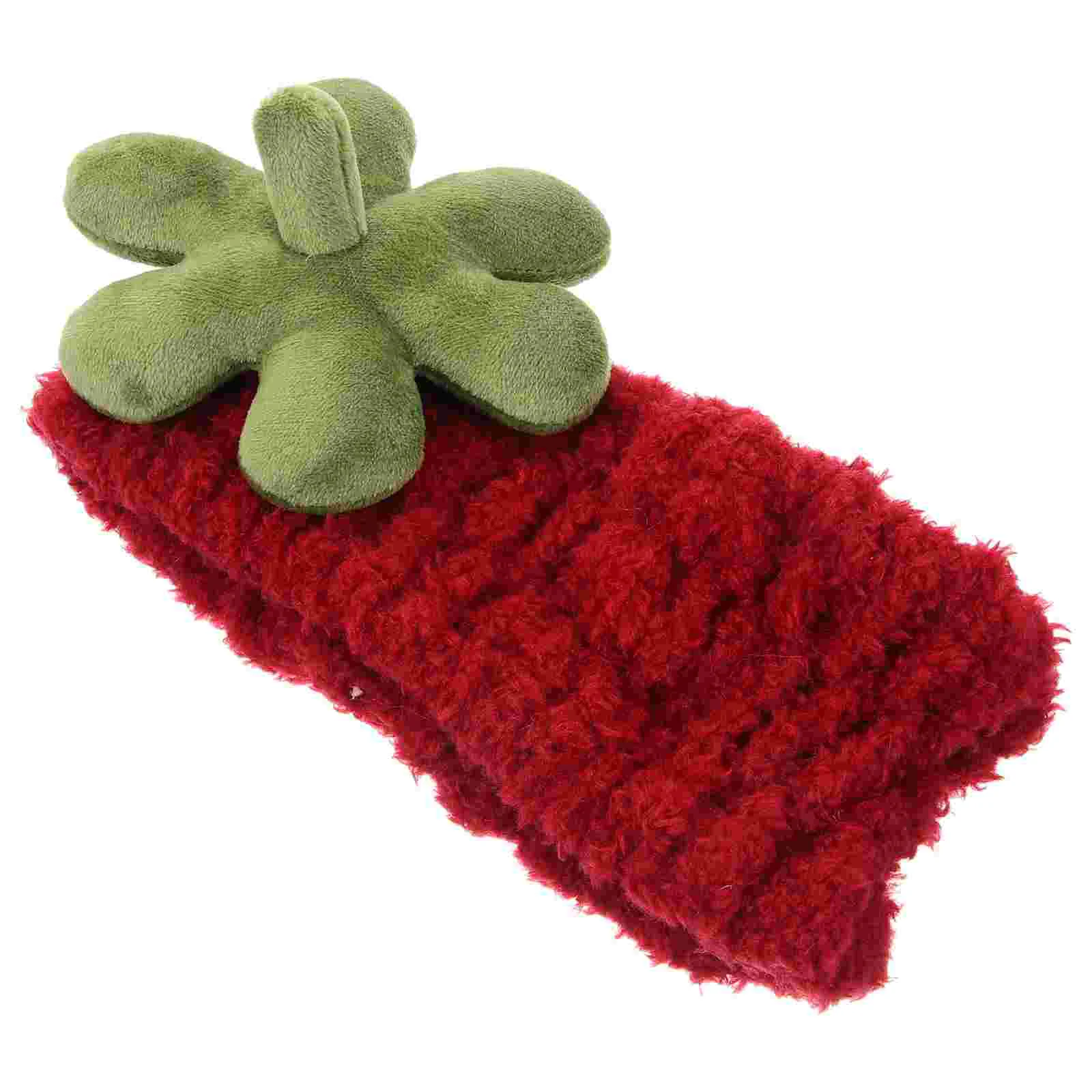 

Strawberry Face Wash Headband Washing Shower Headbands for Women Cute Spa Hair Coral Fleece Face