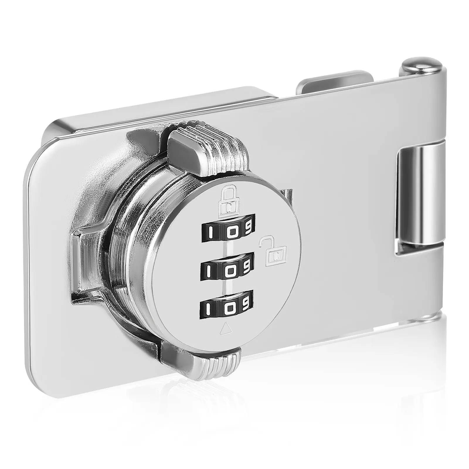 1Set Household Cabinet Password Hasp Lock Combination Door Lock for Double Doors Drawers Lockers Toolboxes Camper Rv