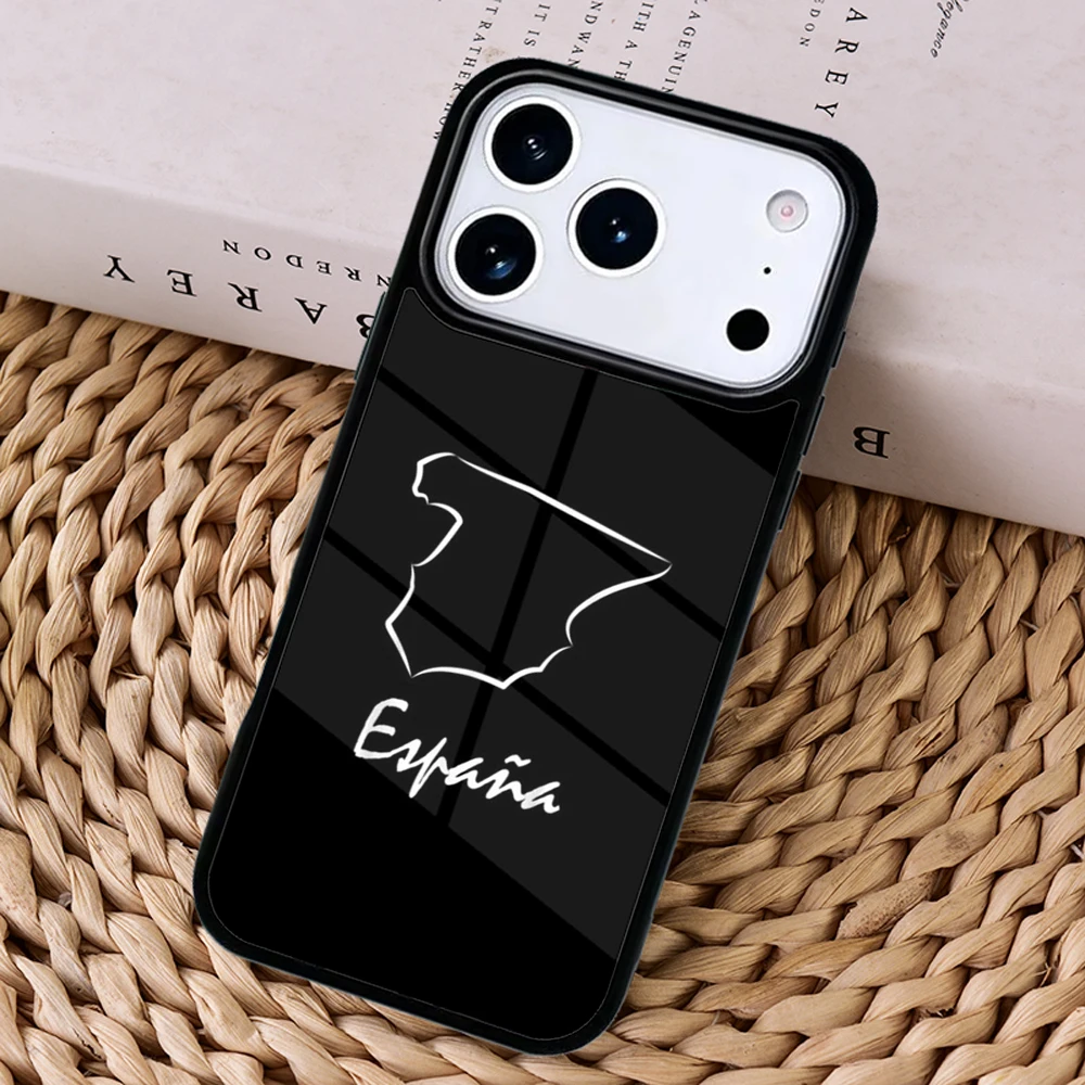 Funda para Teléfono Móvil con Bandera de España para Cargador Inalámbrico Magsafe para iPhone 17 Pro Max 16 14 13 12 11 15 Air
