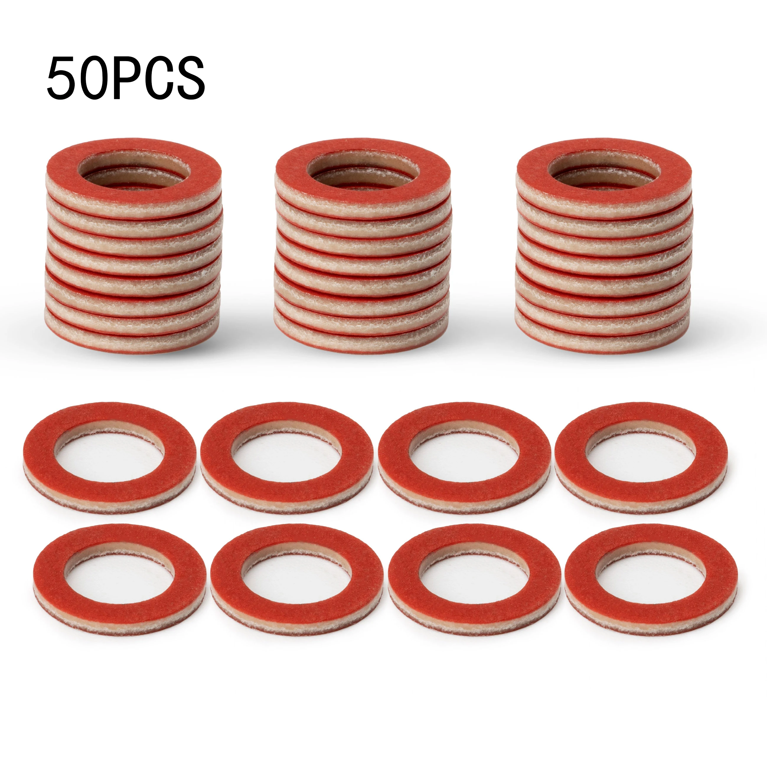 50PCS 90430-08020-00 Red Lower Unit Oil Drain Screw Gasket Fit For Yamaha 90430-08020-0 90430-08003 Accessories 90430-08020