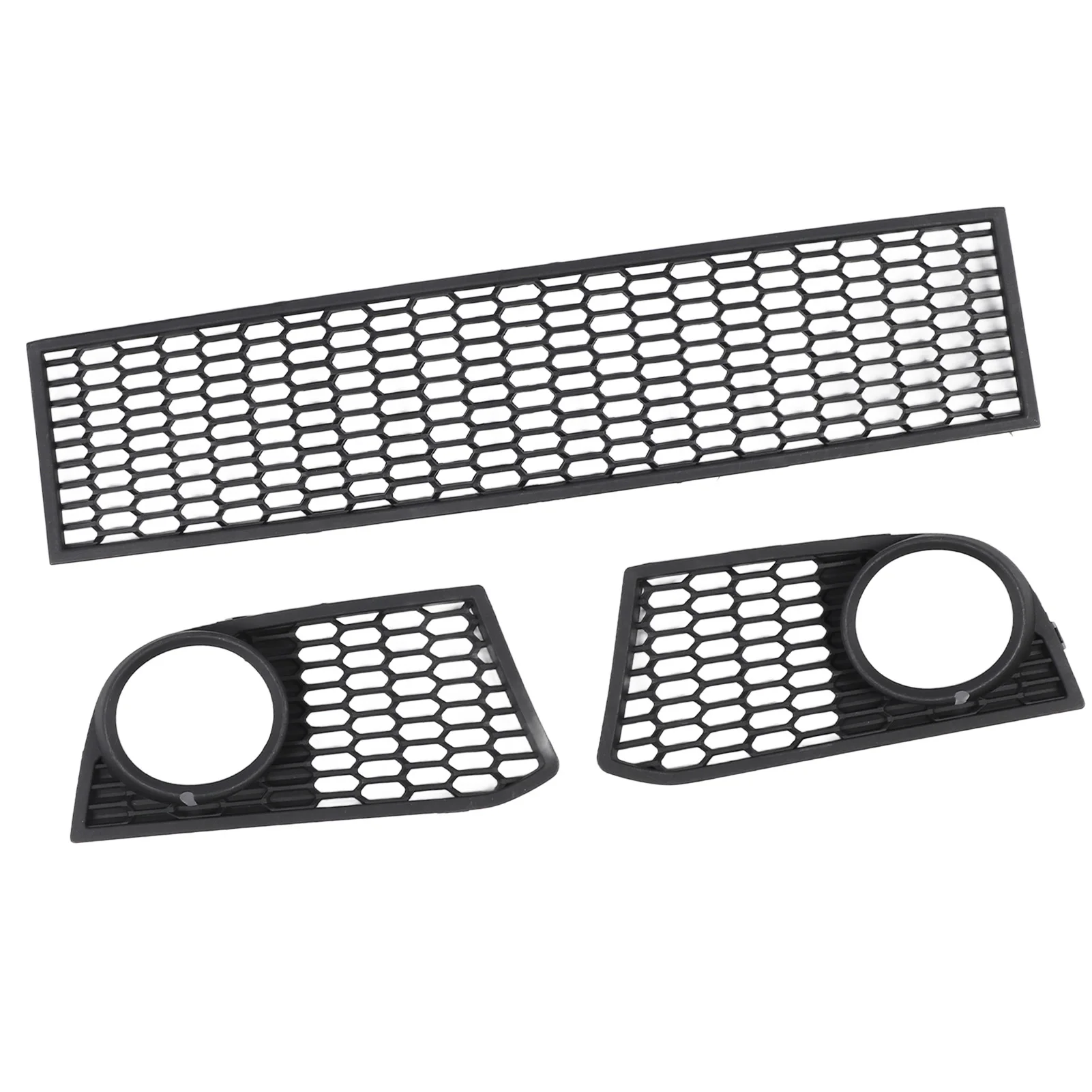 

3 шт. нижняя решетка переднего бампера и рамка противотуманной фары - совместима с BMW 5 серии F10 2011-2013 гг.