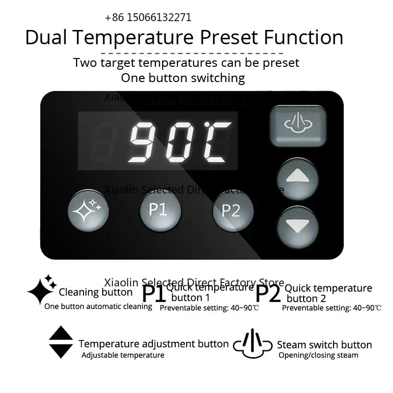 WPM MS-130T Commercial Milk Frother Professional Automatic Steam Coffee Frothing Machine with Temperature Setting for Tea Shop