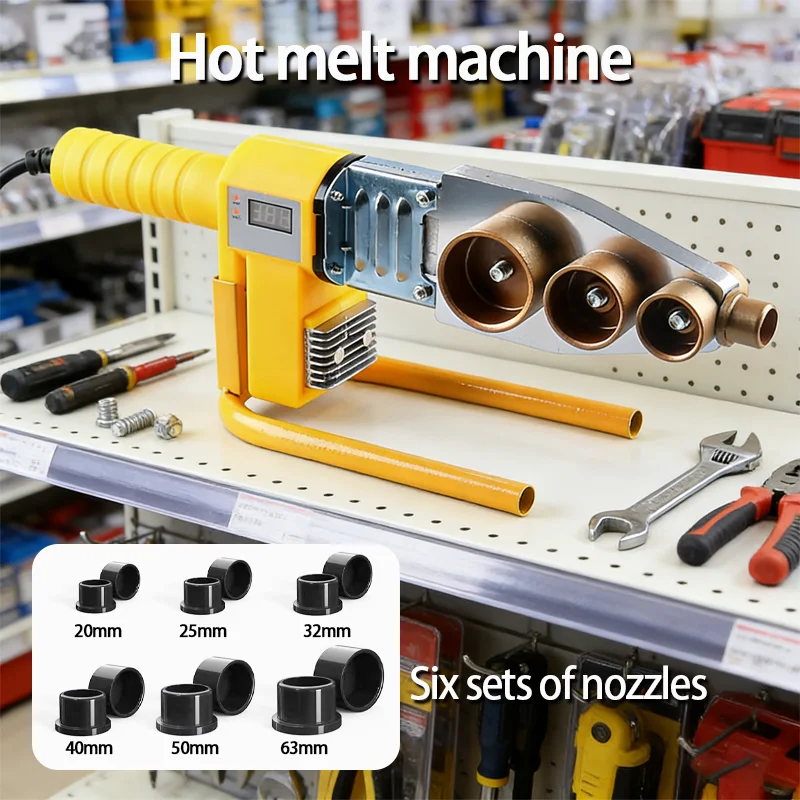 

Сварочный аппарат для труб 220 В, 800 Вт/1000 Вт, утюг для сварки труб PB/PP/PE/PPR, инструменты для сварки труб, домашние инструменты для сварки пластика водопроводных труб