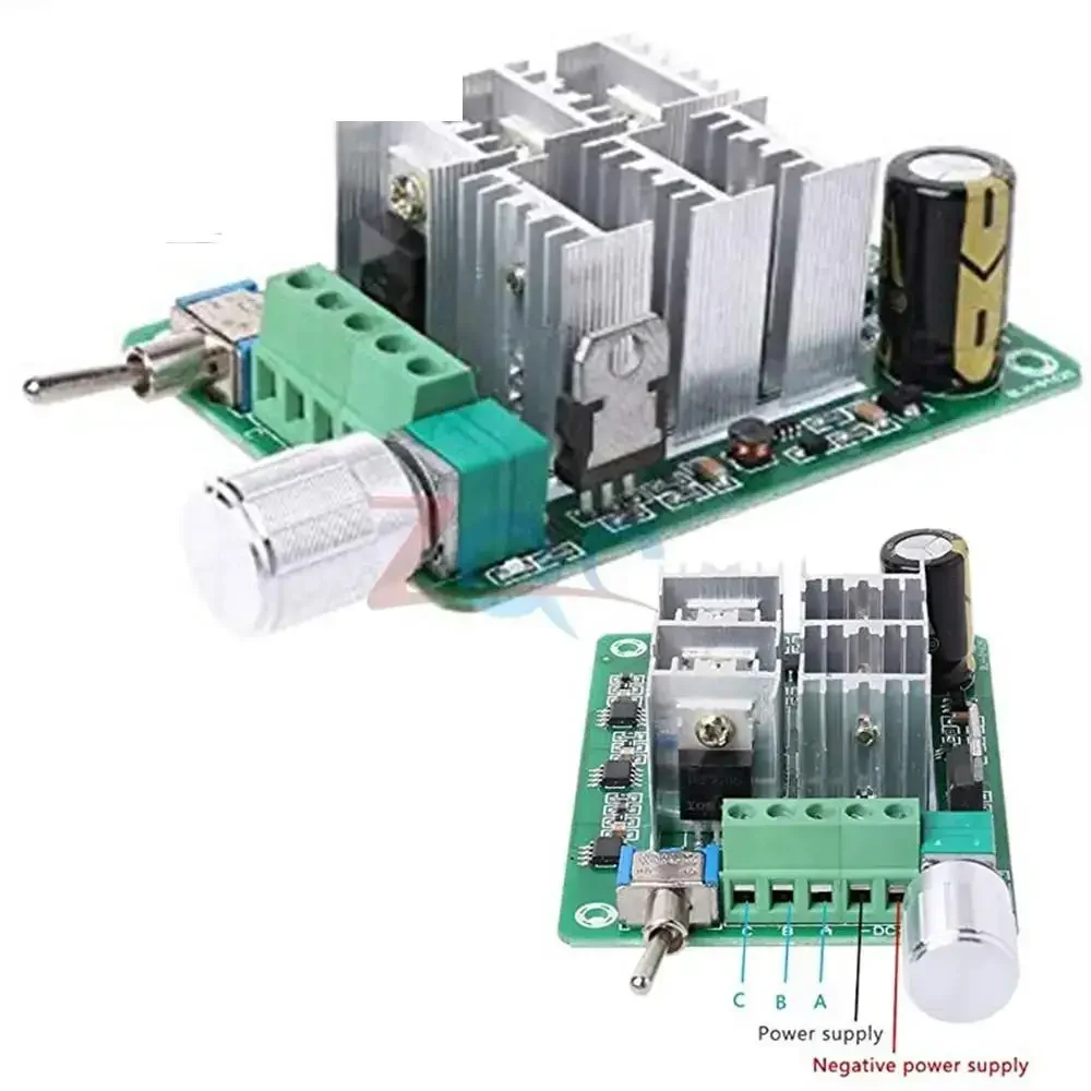 15A BLDC Three-Phase Sensorless Brushless Motor Speed Controller Driver Board DC 5-36V 12V 24V With Potentiometer Switch