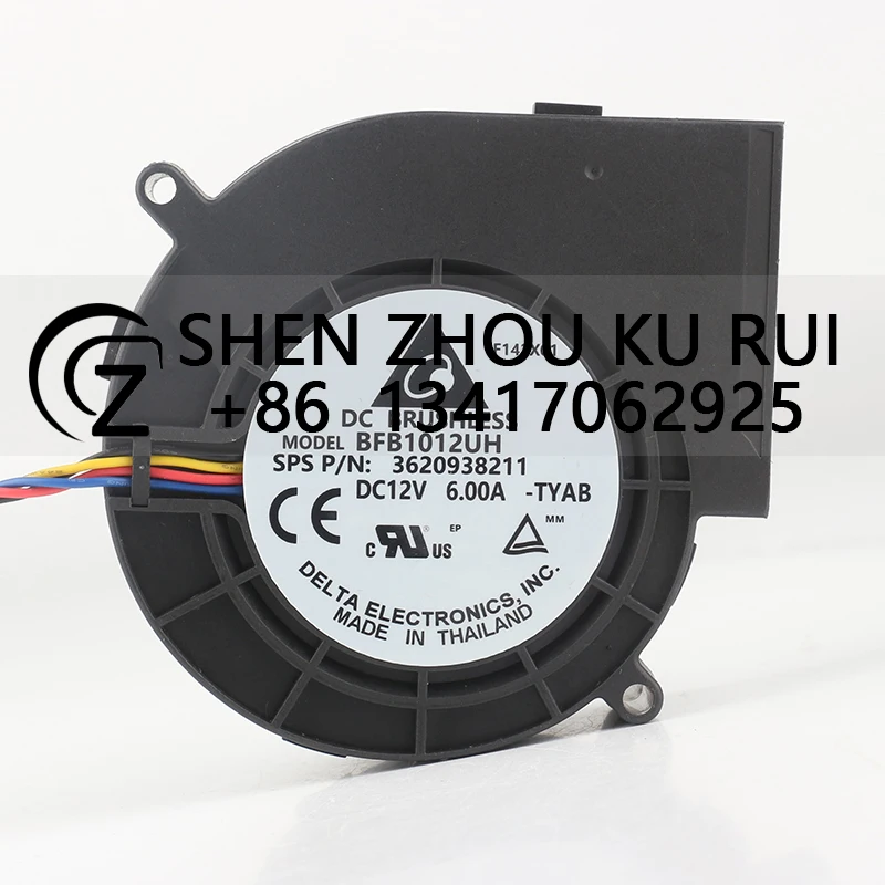 

Delta 24V 48V DC12V 6.00A AC EC Four-wire 9733 PWM temperature control force turbine BFB1012UH-TYAB cooling fan