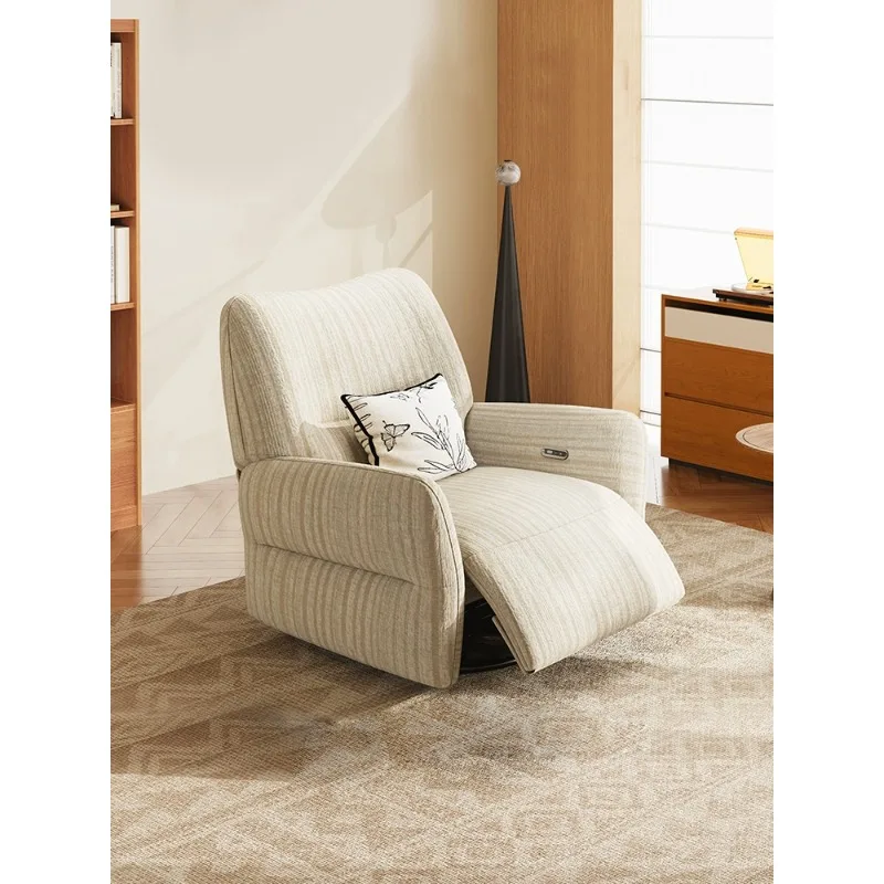 AI intelligent massage single sofa chenille fabric multifunctional electric reclining chair rocking recliner