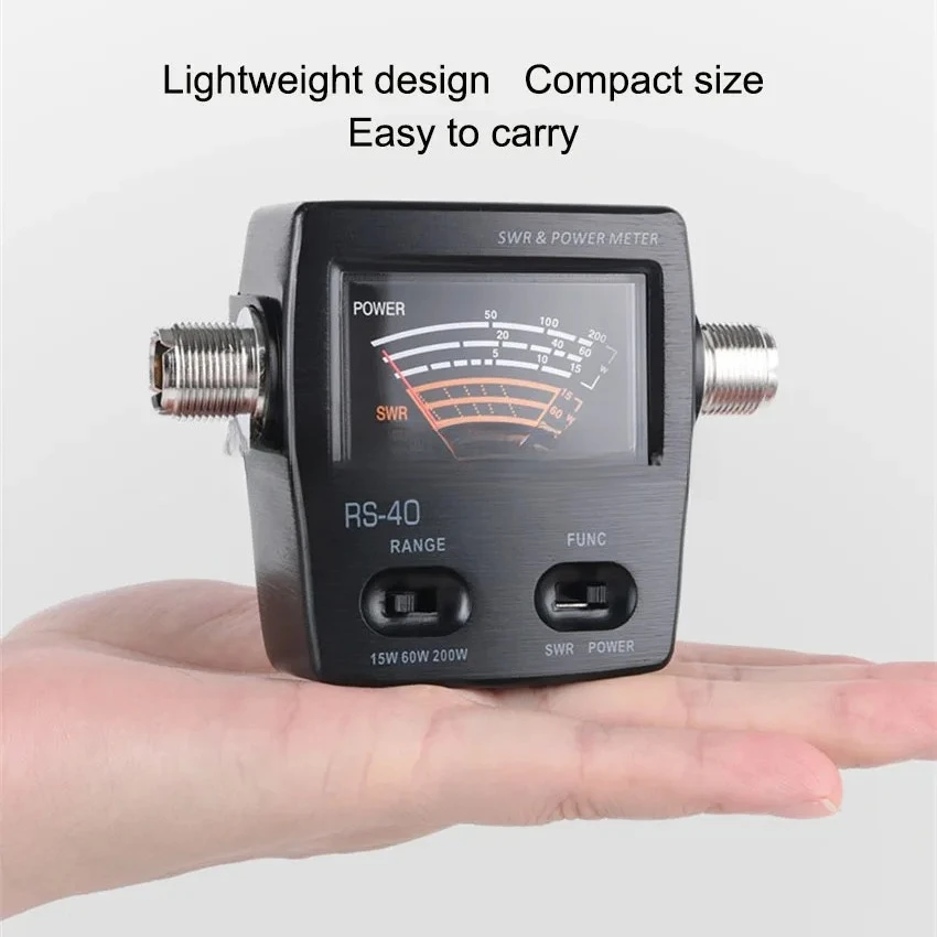 

Измеритель КСВ RS-40 RS40 (140/430 МГц, 200 Вт, УФ-диапазон, двухдиапазонный) для раций