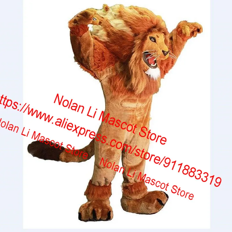 New EVA Material Helmet Lion Mascot Costume Cartoon Suit Cosplay Advertising Game Birthday Party Adult Holiday Gift 1024