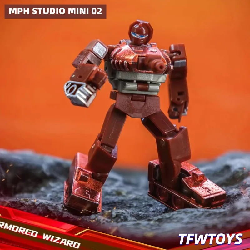 【IN STOCK】NEW MPH STUDIO MINI02 ARMOREO WIZARO MINI Warpath Action Figure With Box 6cm Robot