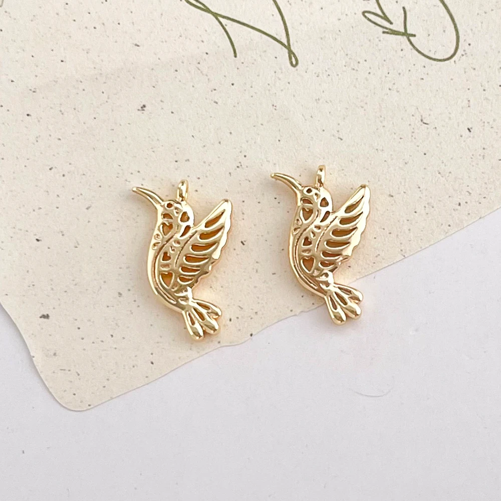 

Cordial Design 50Pcs 10*18MM Copper Pendant For Necklace/Genuine Gold Plating/Bird Shape/Hand Made/Charms Accessories #195850