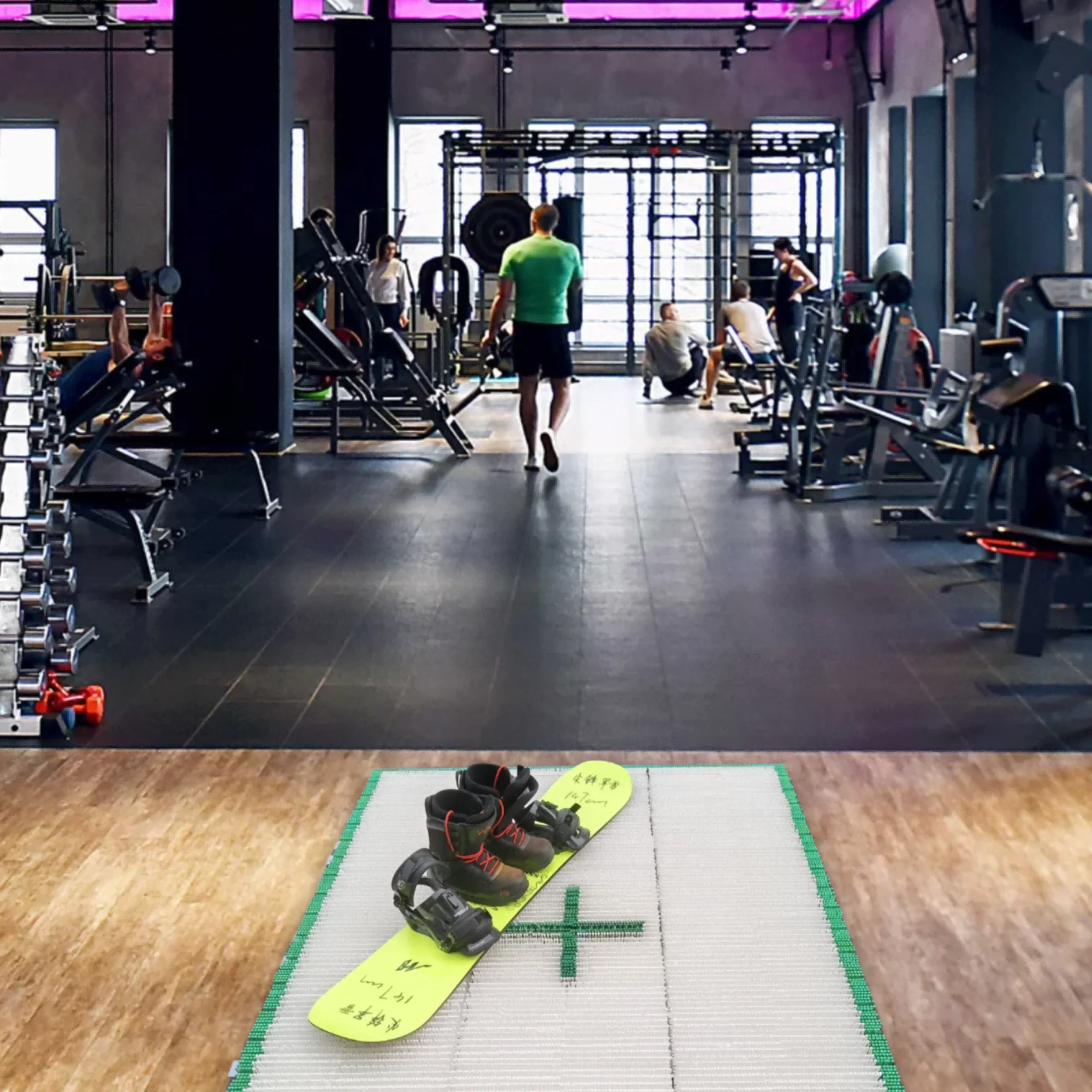 JFdryski-1215h6PHsq4، حصيرة لخدعة التزلج على الجليد في المنزل، 4 متر مربع، حصيرة تزلج الفطر، ممارسة خدع التزلج الأرضي #5