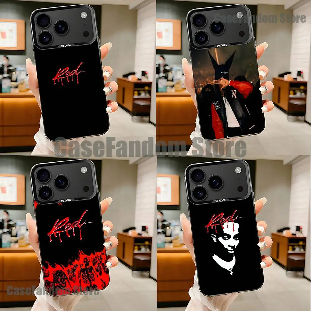 

P-Playboi Carti Whole Lotta Red Phone Case For iPhone 17,16,15,14,13,12,11,Pro,Max,Plus,Black Matte Shockproof Cover