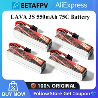 BETAFPV LAVA 3S 550mAh 75C Batería 2PCS/3PCS/4PCS Conector XT30 para Pavo20 Pro FPV Racing Drone