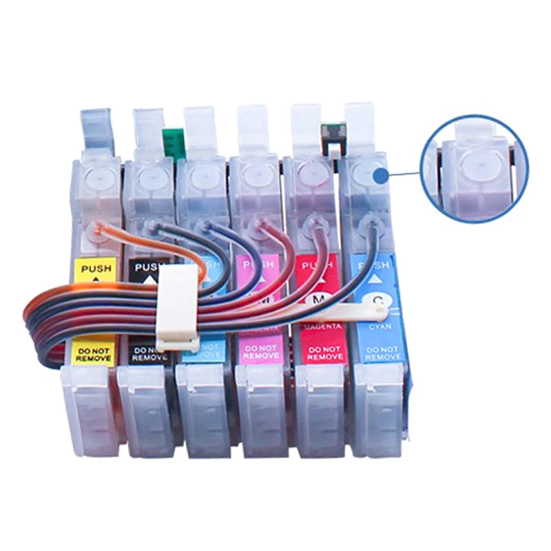 

10 шт. случайных высокоэластичных резиновых уплотнителей/заглушек 4 мм для картриджей, аксессуары для принтеров, силиконовые заглушки